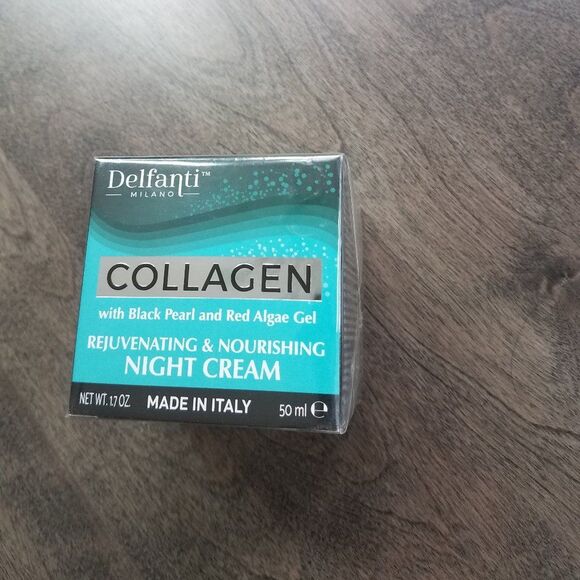 Delfanti Milano Collagen Night Cream with Black Pearl & Red Algae Gel - Picture 1 of 2